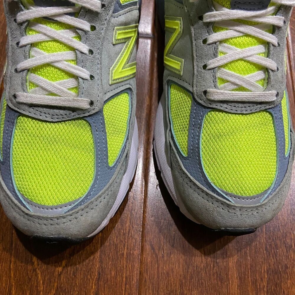 New Balance 990v5 Mi USA Gray Hi Lite Green W990GH5 Women's Sneakers 7.5 - Picture 5 of 9